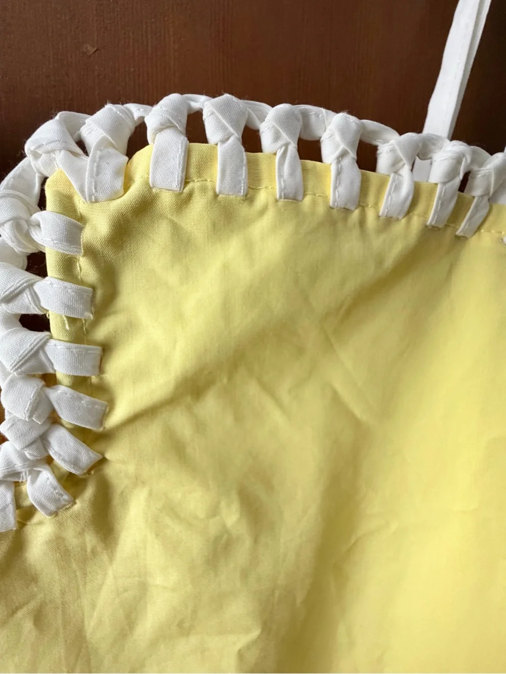 Day + Moon Lemon Yellow Milkmaid Mini Dress Coquette Cottagecore S - Picture 5 of 7